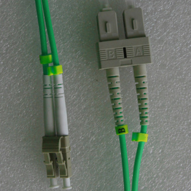 SC to LC Armored Patch Cord OM3 50/125 Multimode Duplex 10M