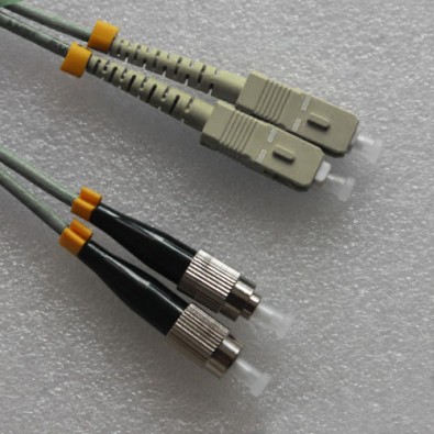 SC to FC Armored Patch Cord 50/125 Multimode Duplex 7M