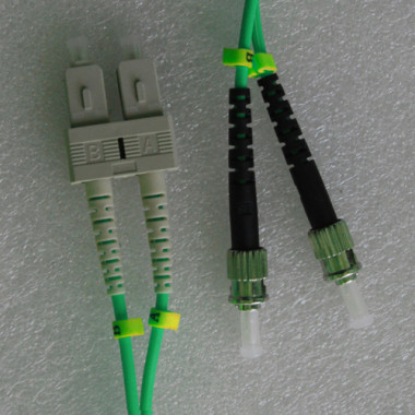 SC to ST Armored Patch Cord OM4 50/125 Multimode Duplex 10M