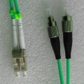 LC to FC Armored Patch Cord OM3 50/125 Multimode Duplex 10M