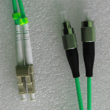 LC to FC Armored Patch Cord OM3 50/125 Multimode Duplex 3M