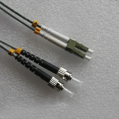 LC to ST Armored Patch Cord 50/125 Multimode Duplex 5M
