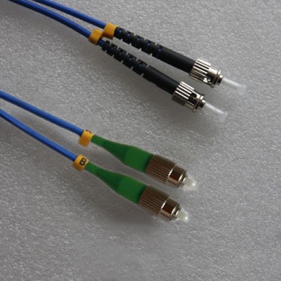 FC/APC to ST Armored Patch Cord Singlemode Duplex 5M