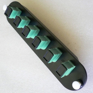 CCH Compatible Adapter Plate 6 Pack SC OM3 OM4 Aqua Simplex Adapter CCH Compatible Adapter Plate 6 Pack SC OM3 OM4 Aqua Simplex Adapter