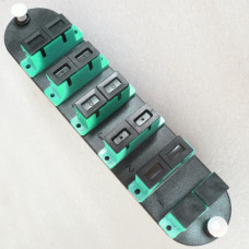 CCH Compatible Adapter Plate 6 Pack SC OM3 OM4 Aqua Duplex Adapter