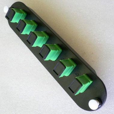 CCH Compatible Adapter Plate 6 Pack SC/APC 9/125 Green Simplex Adapter CCH Compatible Adapter Plate 6 Pack SC/APC 9/125 Green Simplex Adapter
