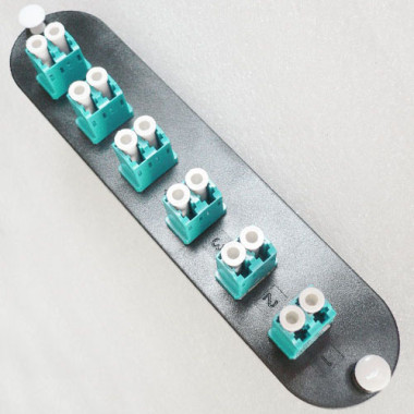CCH Compatible Adapter Plate 6 Pack LC OM3 OM4 Aqua Duplex Adapter CCH Compatible Adapter Plate 6 Pack LC OM3 OM4 Aqua Duplex Adapter