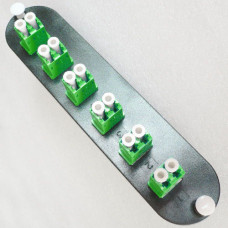 CCH Compatible Adapter Plate 6 Pack LC/APC 9/125 Green Duplex Adapter