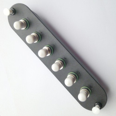 CCH Compatible Adapter Plate 6 Pack ST/UPC Multimode Simplex Adapter CCH Compatible Adapter Plate 6 Pack ST/UPC Multimode Simplex Adapter