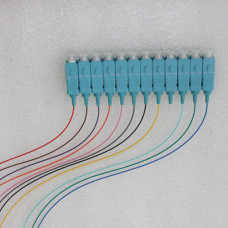 12 Fiber SC Color Coded Pigtails Singlemode 0.9mm 1M 12 Fiber SC Color Coded Pigtails Singlemode 0.9mm 1M