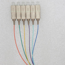 6 Fiber SC Color Coded Pigtails 62.5/125 Multimode 0.9mm 1M 6 Fiber SC Color Coded Pigtails 62.5/125 Multimode 0.9mm 1M