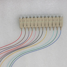12 Fiber SC Color Coded Pigtails 62.5/125 Multimode 0.9mm 1M 12 Fiber SC Color Coded Pigtails 62.5/125 Multimode 0.9mm 1M