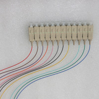 12 Fiber SC Color Coded Pigtails 50/125 Multimode 0.9mm 2M