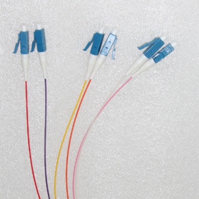 6 Fiber LC Color Coded Pigtails Singlemode 0.9mm 3M