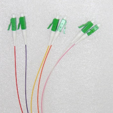 6 Fiber LC/APC Color Coded Pigtails Singlemode 0.9mm 1M 6 Fiber LC/APC Color Coded Pigtails Singlemode 0.9mm 1M