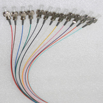 12 Fiber FC Color Coded Pigtails 50/125 Multimode 0.9mm 1M