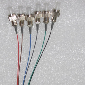 6 Fiber FC Color Coded Pigtails OM3 50/125 Multimode 0.9mm 3M