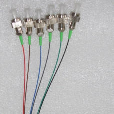 6 Fiber FC/APC Color Coded Pigtails Singlemode 0.9mm 1M 6 Fiber FC/APC Color Coded Pigtails Singlemode 0.9mm 1M