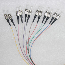 12 Fiber ST Color Coded Pigtails 50/125 Multimode 0.9mm 1M 12 Fiber ST Color Coded Pigtails 50/125 Multimode 0.9mm 1M