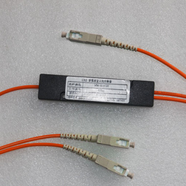 1x2 SC to SC Splitter 50/125 Multimode 3.0mm 850nm 50/50