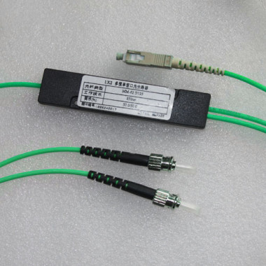 1x2 SC to ST Splitter OM4 50/125 Multimode 3.0mm 850nm 50/50 1x2 SC to ST Splitter OM4 50/125 Multimode 3.0mm 850nm 50/50