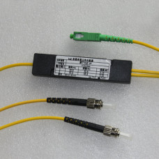 1x2 SC/APC to ST Splitter Singlemode 3.0mm 1310nm & 1550nm 50/50