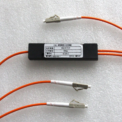 1x2 LC To LC Splitter 50 125 Multimode 2 0mm 850nm 50 50