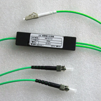 1x2 LC to ST Splitter OM4 50/125 Multimode 3.0mm 850nm 50/50
