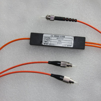 1x2 ST to FC Splitter 50/125 Multimode 2.0mm 850nm 50/50