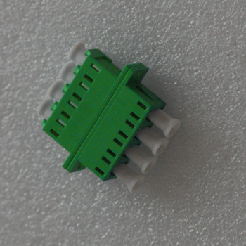 LC/APC Adapter 9/125 Singlemode Green Quad