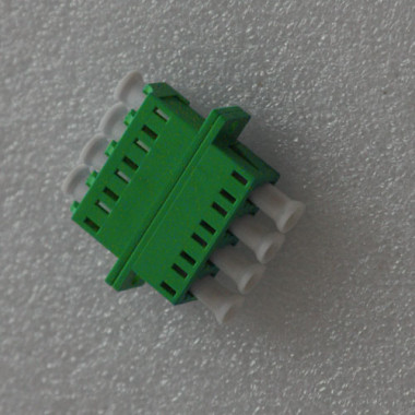 LC/APC Adapter 9/125 Singlemode Green Quad