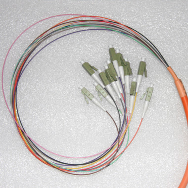 12 Fiber LC Bunch Breakout Pigtails 50/125 Multimode 0.9mm 3 Meters 12 Fiber LC Bunch Breakout Pigtails 50/125 Multimode 0.9mm 3 Meters