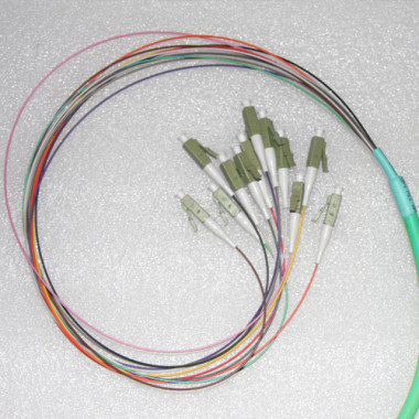 12 Fiber LC Bunch Breakout Pigtails OM3 50/125 Multimode 0.9mm 3 Meters 12 Fiber LC Bunch Breakout Pigtails OM3 50/125 Multimode 0.9mm 3 Meters