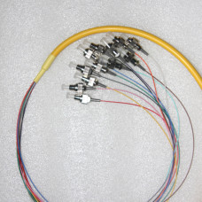 12 Fiber FC Bunch Breakout Pigtails Singlemode 0.9mm 3 Meters 12 Fiber FC Bunch Breakout Pigtails Singlemode 0.9mm 3 Meters