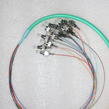 12 Fiber FC Bunch Breakout Pigtails OM3 50/125 Multimode 0.9mm 3 Meters 12 Fiber FC Bunch Breakout Pigtails OM3 50/125 Multimode 0.9mm 3 Meters