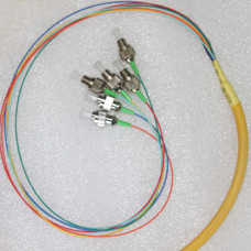 6 Fiber FC/APC Bunch Breakout Pigtails Singlemode 0.9mm 3 Meters 6 Fiber FC/APC Bunch Breakout Pigtails Singlemode 0.9mm 3 Meters