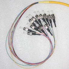12 Fiber ST Bunch Breakout Pigtails Singlemode 0.9mm 3 Meters 12 Fiber ST Bunch Breakout Pigtails Singlemode 0.9mm 3 Meters