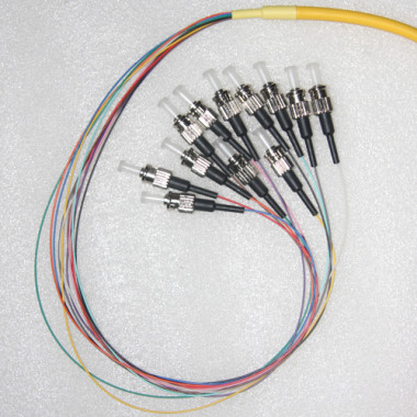 12 Fiber ST Bunch Breakout Pigtails Singlemode 0.9mm 3 Meters 12 Fiber ST Bunch Breakout Pigtails Singlemode 0.9mm 3 Meters