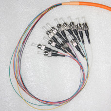 12 Fiber ST Bunch Breakout Pigtails 50/125 Multimode 0.9mm 3 Meters 12 Fiber ST Bunch Breakout Pigtails 50/125 Multimode 0.9mm 3 Meters