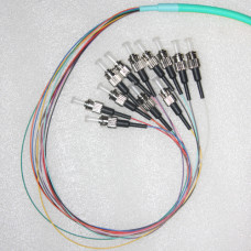 12 Fiber ST Bunch Breakout Pigtails OM4 50/125 Multimode 0.9mm 3 Meters 12 Fiber ST Bunch Breakout Pigtails OM4 50/125 Multimode 0.9mm 3 Meters