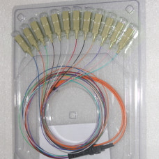 12 Fiber SC Ribbon Fanout Pigtails 50/125 Multimode 0.9mm 2 Meters 12 Fiber SC Ribbon Fanout Pigtails 50/125 Multimode 0.9mm 2 Meters