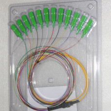 12 Fiber SC/APC Ribbon Fanout Pigtails Singlemode 0.9mm 2 Meters 12 Fiber SC/APC Ribbon Fanout Pigtails Singlemode 0.9mm 2 Meters