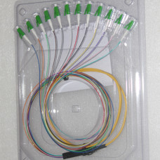 12 Fiber LC/APC Ribbon Fanout Pigtails Singlemode 0.9mm 2 Meters 12 Fiber LC/APC Ribbon Fanout Pigtails Singlemode 0.9mm 2 Meters