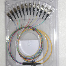 12 Fiber ST Ribbon Fanout Pigtails Singlemode 0.9mm 2 Meters 12 Fiber ST Ribbon Fanout Pigtails Singlemode 0.9mm 2 Meters