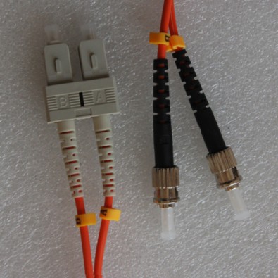 SC to ST Patch Cord 50/125 Multimode Duplex 3.0mm 10M