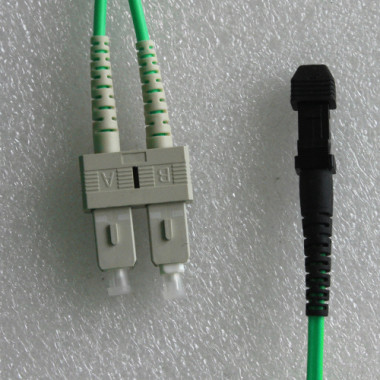 SC to MTRJ Male Patch Cord OM4 50/125 Multimode Duplex 2.0mm 1M