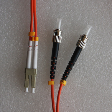 LC to ST Patch Cord 62.5/125 Multimode Duplex 3.0mm 5M